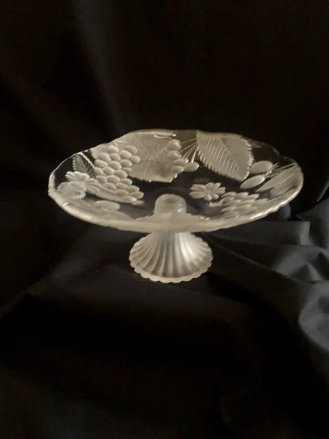 Grande Coupe En Verre Sur Pied - Idéale Pour Fruits, Vide-poche Ou Déco