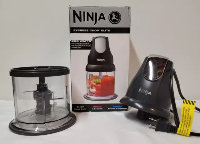 Ninja Food Chopper Express Chop 200W 16 Oz Bowl Food Processor Little  Workhorse