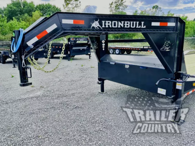 NEW 2024 8.5 X 40 21k Gooseneck HOT SHOT Low Pro Heavy Equipment Trailer Hauler 2