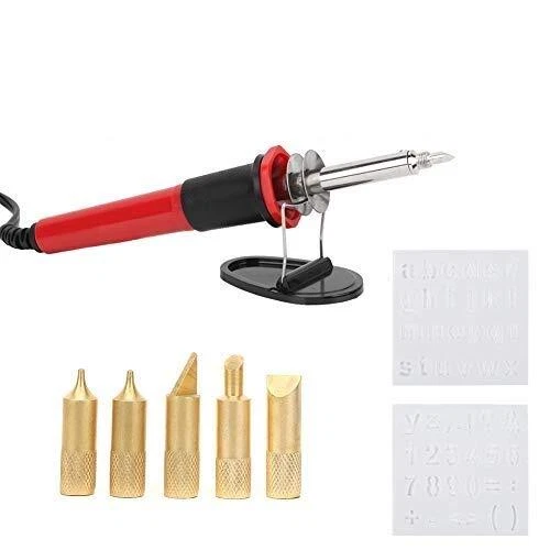 Pyrograveur Sur Bois 7pcs Kit gravure sur bois Kit fer à souder électrique St...