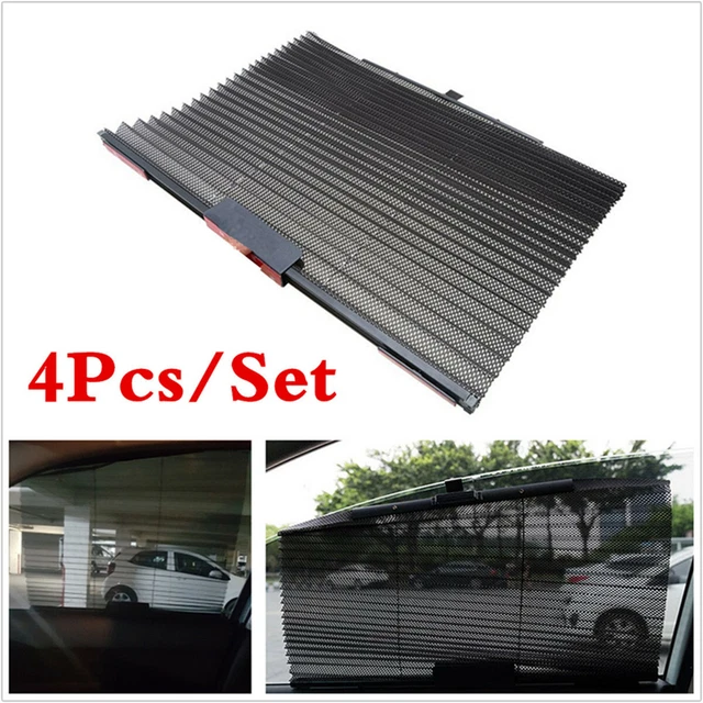 Retractable Mesh Cover Sunshade UV Visor Blind For Car Front Rear Side Window