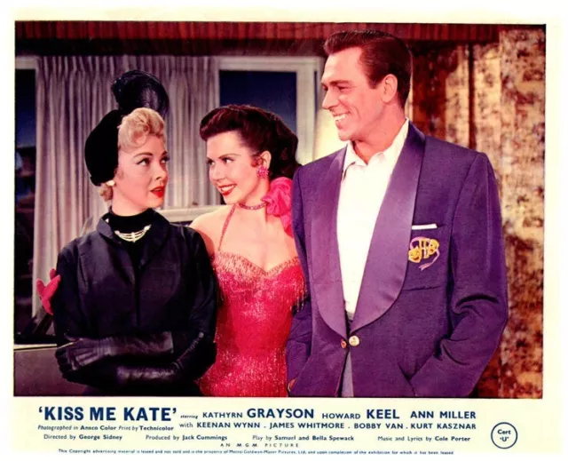 Kiss Me Kate Original Lobby Card Kathyrn Grayson Howard Keel Busty Ann Miller