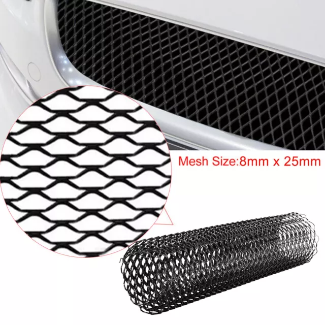 40''x13'' Universal Black Car Grille Mesh Net Sheet Aluminum Rhombic Auto Grill