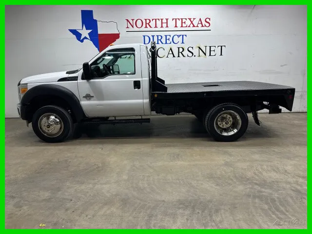 2014 Ford Super Duty F-550 DRW 6.7 Diesel Flat Bed Dually Work Truck Hot Shot To