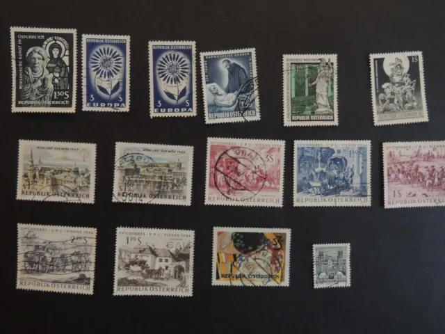 Briefmarken „15x Österreich teilw. Falz wie abgebildet (63)“