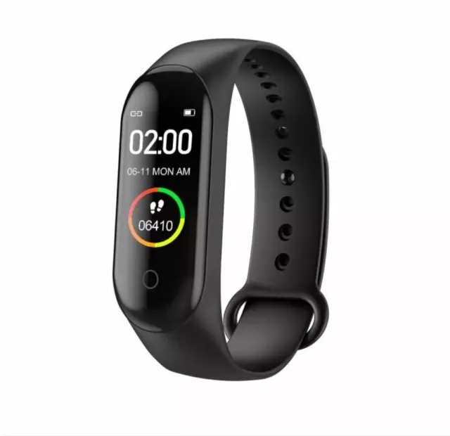 Montre Connectée M4 Smartwatch Bracelet Bluetooth Tracker Fitness Activités