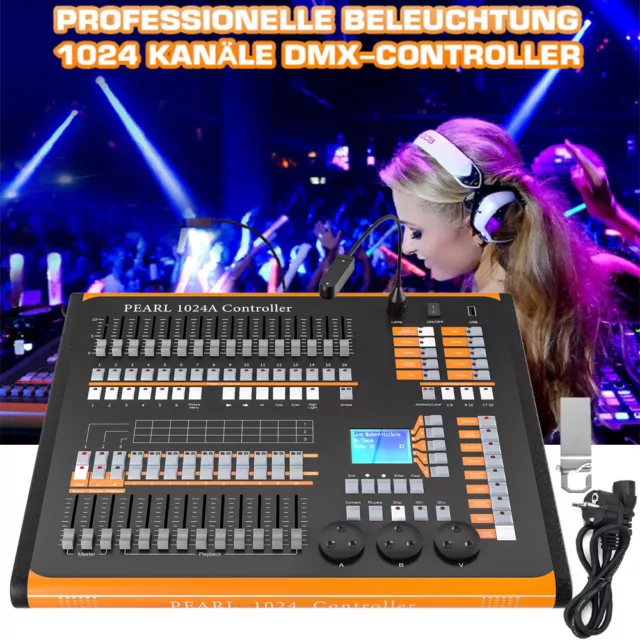 1024 Kanäle DMX512 Controller-Konsole für DJ Disco Bar Party Bühnenbeleuchtung