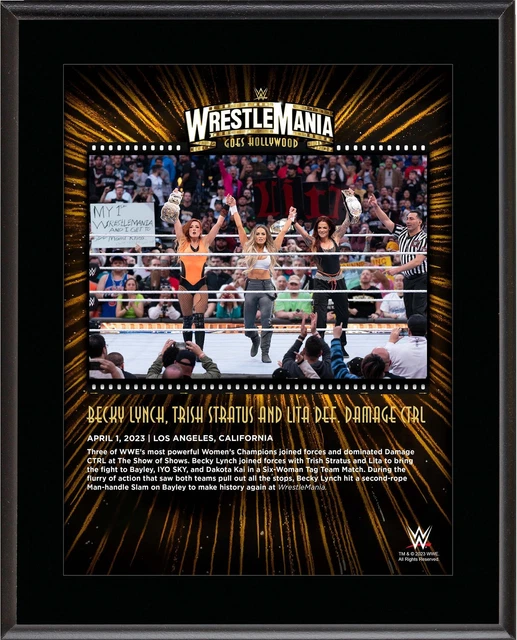 Becky Lynch, Trish Stratus, and Lita WWE 10.5" x 13" 2023 Item#12853374