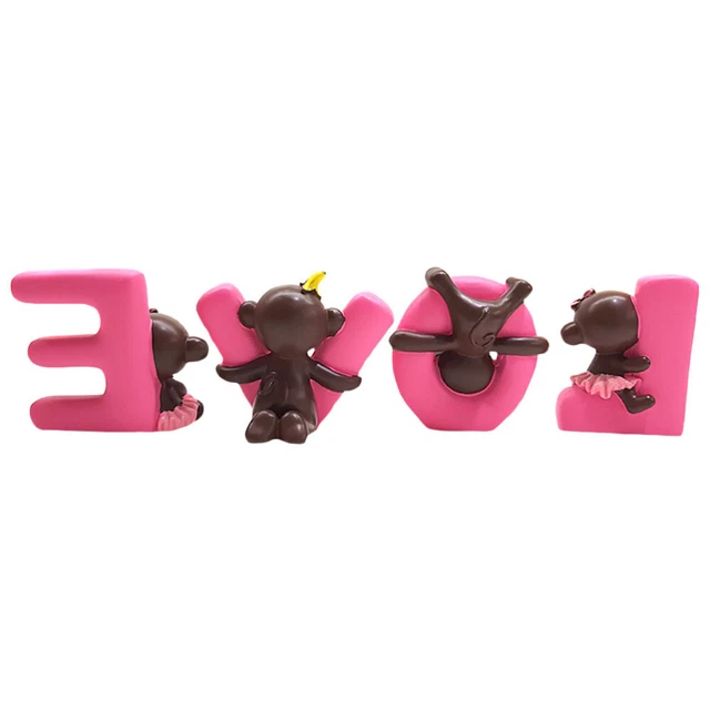 Adornos decorativos amor animal pastel regalos de boda decoración de boda