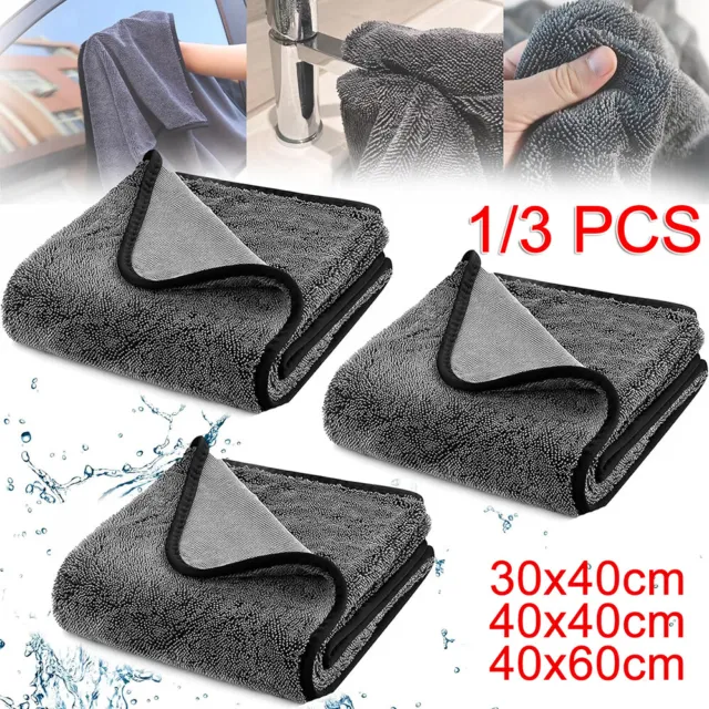 Microfiber Cleaning Cloth Car Drying Towels Ultra Absorbent Bath Drying Towels