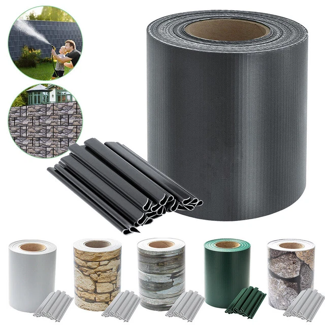 35520M SICHTSCHUTZFOLIE SICHTSCHUTZ Streifen Rolle PVC Zaun Folie
