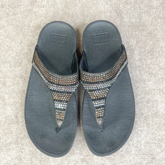 Fitflop Sandals Womens 7 LulubShoes Thong Flip Flop Wedge