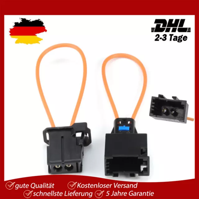 2x Lichtleiter Connector Brückenstecker MOST Für BMW Audi VW Porsche LWL Brücke