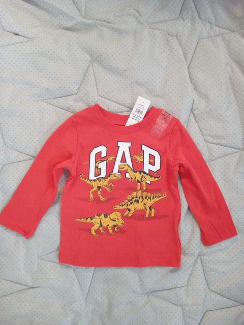 Baby Gap Boys Infant  long sleeves 12-18 Months  T-Shirt Orange