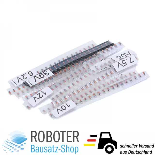 Sortiment SMD Zener Diode 3V-39V LL34 1206 (280 Stück) DIY-Elektronik