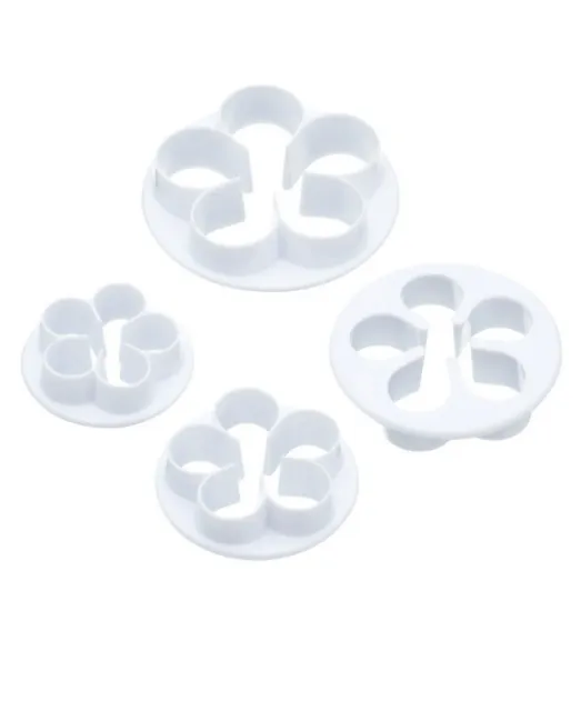 Sweetly Does It Set of 4 Rose Sugarcraft Fondant Icing Cutters