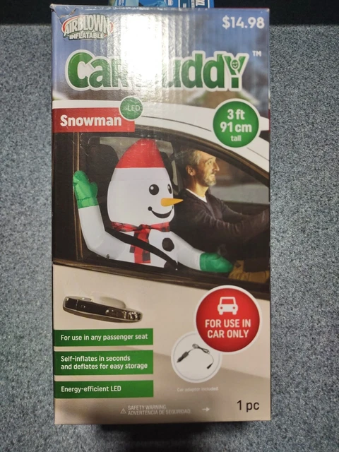 Snowman Car Buddy Christmas Airblown Inflatable NEW NIP 3 feet tall