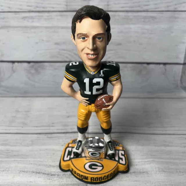 AARON RODGERS Green Bay Packers NFL Super Bowl XLV Ring Bobblehead 2774/5000
