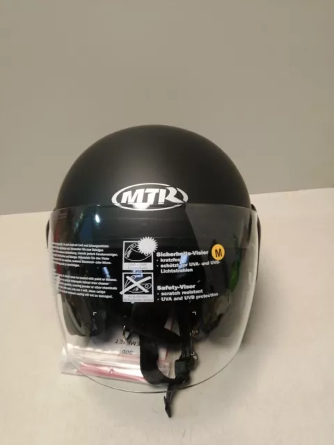 Motorradhelm MTR DX2 Jethelm, ECE Zertifiziert - Maximale Verkehrssicherheit, M