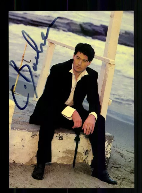 CHRISTOPHER BARKER SOHN von Lex Barker Autogrammkarte Original Sign
