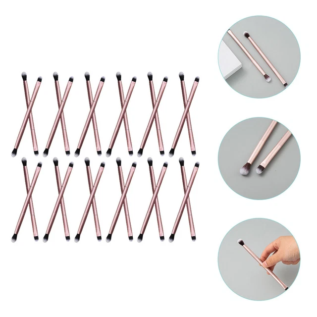 24 pcs Lidschattenbürsten doppelköpfige Make-up Kosmetische Augenbürsten