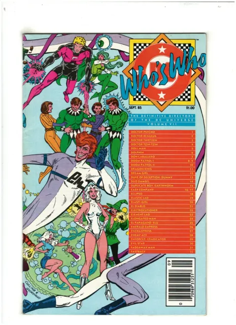 DC Who's Who #7 FN/VF 7.0 Newsstand DC Comics 1985 Doom Patrol & Eclipso