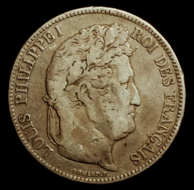 Frankreich, Louis-Philippe I., 5 Francs 1833 T Nantes