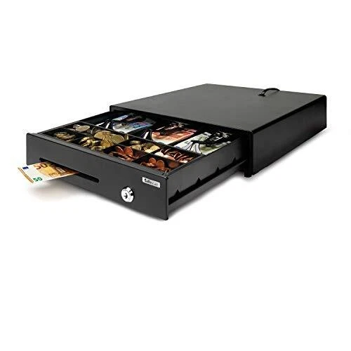 Safescan LD-3336 Light Duty Cash Drawer with 3 Banknote Tray - Black