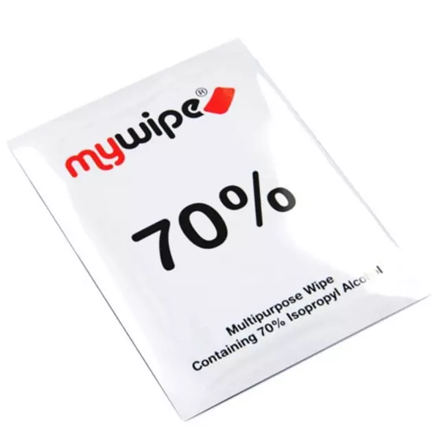 Large Alcohol Wipes 70% Isopropyl 185x145mm MyWipe