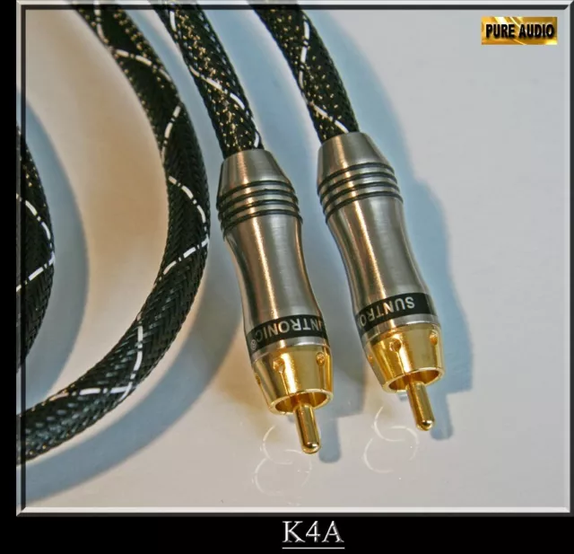 High End Cinch Chinch RCA Anschluss Chinchstecker Kabel Koaxialkabel Verstärker