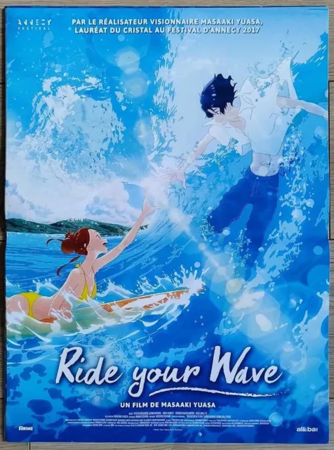 RIDE YOUR WAVE Affiche Cinéma ROULEE 53 x 39 cm Movie Poster Masaaki Yuasa