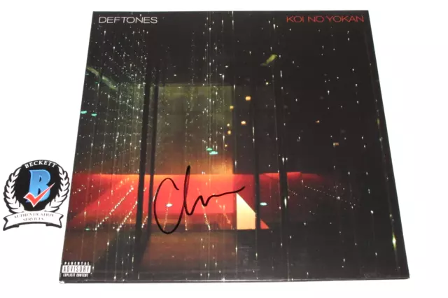 Chino Moreno Signed Deftones 'Koi No Yokan' Album Vinyl Record Beckett Coa Bas