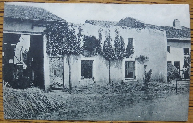 Wwi Raucourt, France, Battlefield / Bomb Damage Schaar & Dathe German Postcard