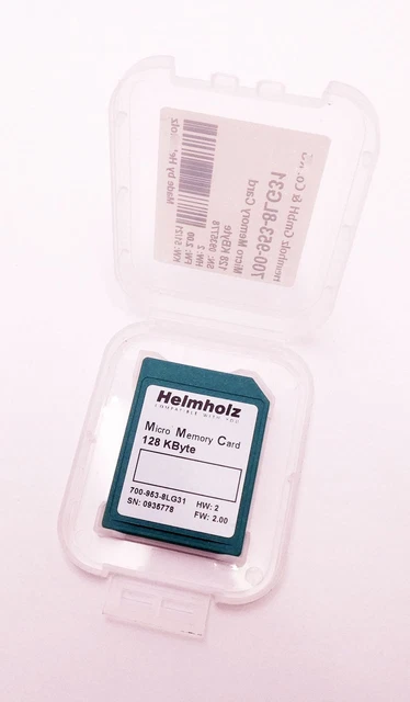 Helmholz 700-953-8LG31 128 KByte HW: 2 FW: 2.00 Micro Memory Card -unused/OVP-