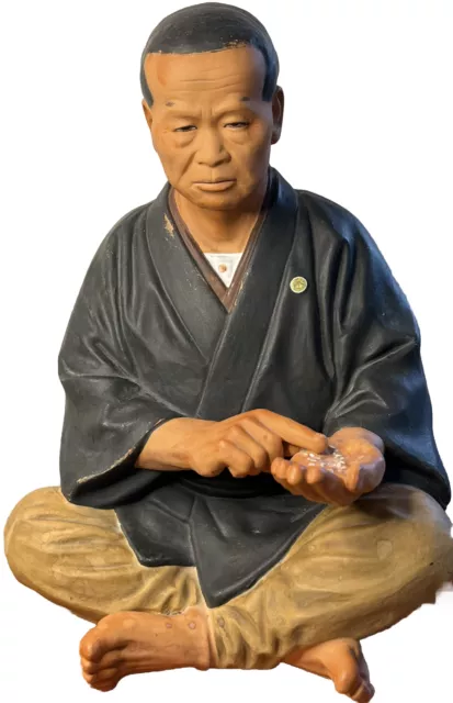 Hakata Urasaki Clay Figure- Male Farmer Rice Merchant