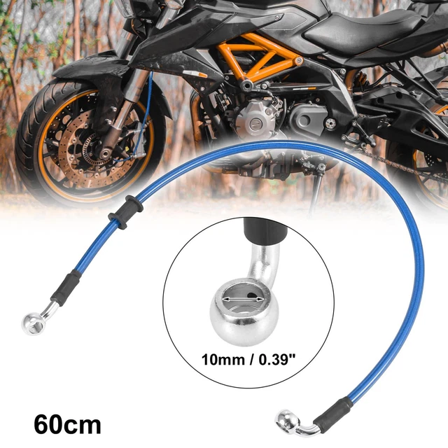 Tubo olio frizione freno moto universale 60 cm 23,62" tubo idraulico blu