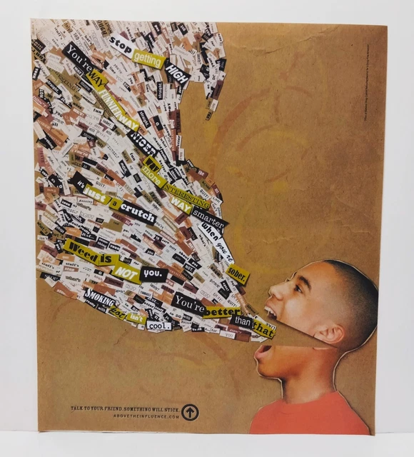 MARIJUANA ANTIDRUG PRINT Ad Magazine Poster Man Cave Art Bar Decor 14