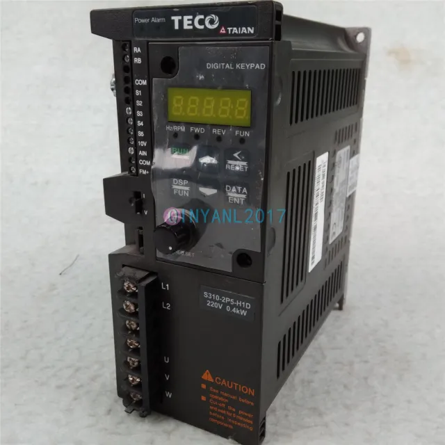 1PCS Used Taian Inverter S310-2P5-H1D 0.5HP/0.4KW