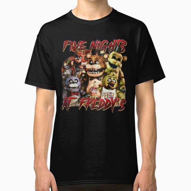 Game Five Nights at Freddy's Mangle Anime Black T-shirt Unisex Tee