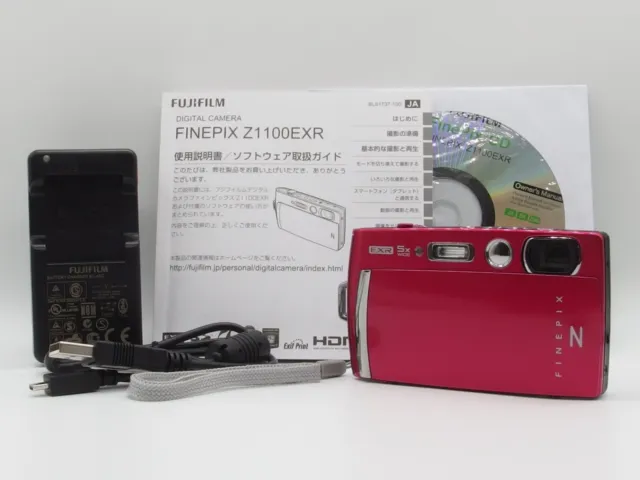 [NEAR MINT] Fujifilm Finepix Z1100EXR Pink 16.0MP Digital Camera FROM JAPAN