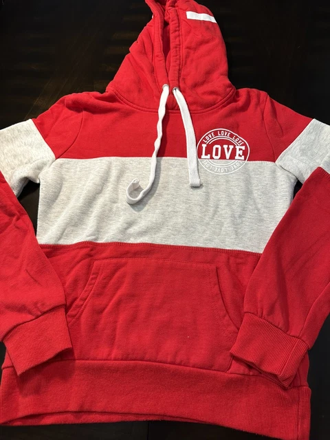 Womens Hoodie Love Red World Champ Superstar Size S C29