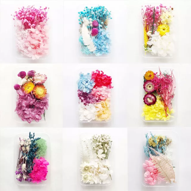 1 Box Mix Dried Flower Nail Art Candle Epoxy Resin Mold Jewelry Making DIY Craft