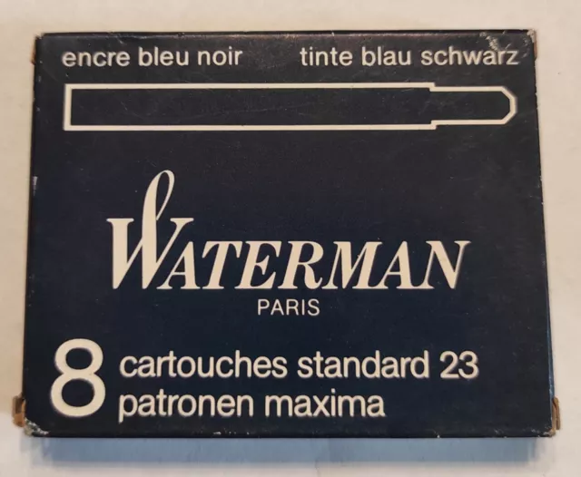 Cartouche d'encre Waterman ® Courte, Noir Intense