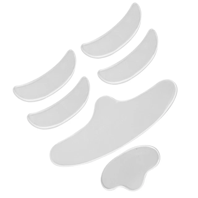Coussinets Faciaux En Silicone Fixés Autocollants Doux Pour Les Rides Du Visage