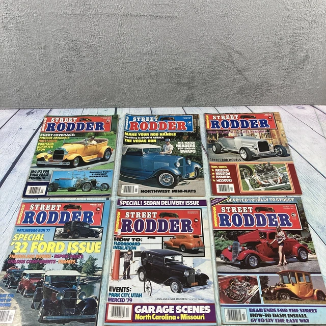 Retro Classig VINTAGE STREET RODDER Magazines 6 Issues 1978-1979 Hot Rods Custom Cars ...