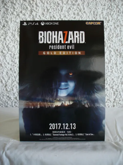 Resident Evil 7 Biohazard Gold Edition Promo Pappaufsteller Display Standee Rare