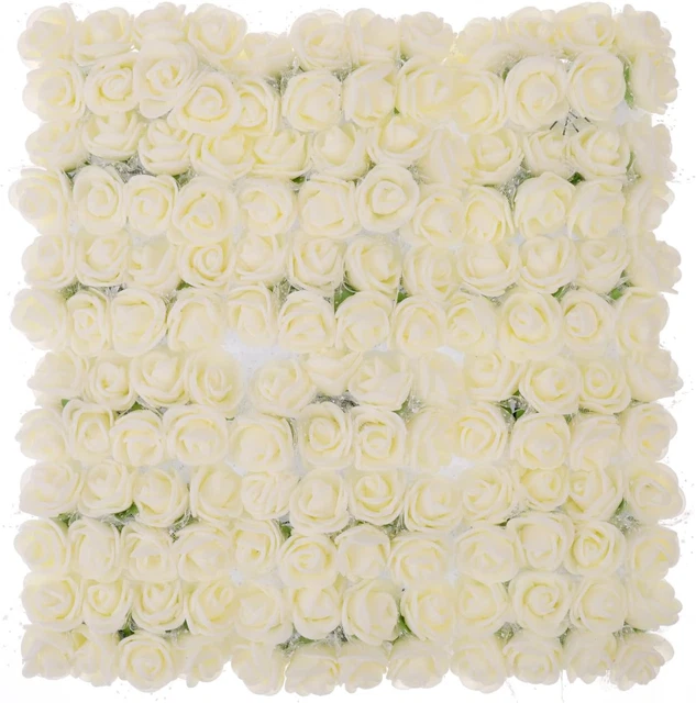 144 Rose Mini Di Carta Per Bomboniere - Fiori Artificiali Fai Da Te Bianchi - Foto 6