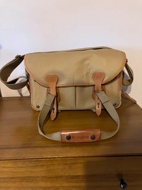 Billingham Camera Bag in Khaki Canvas and Tan Leather (ST127F)