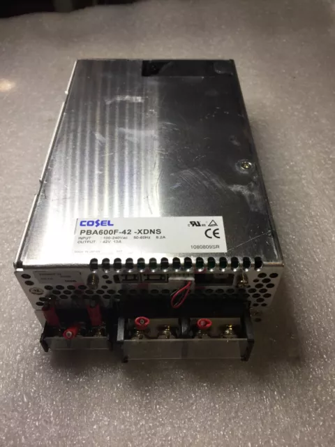 COSEL Power Supply PBA600F-42 100-240Vac 50-60Hz 8.2A 42V 13A