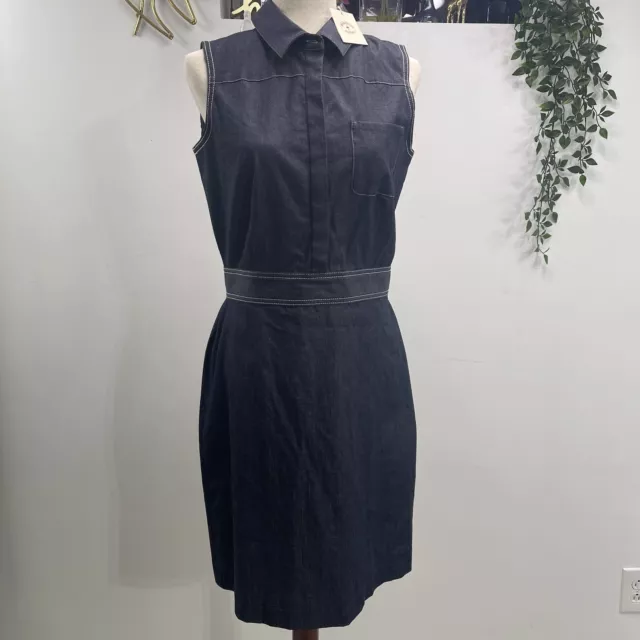 Brooks Brothers Denim Button Dress Blue  Women's Size 6